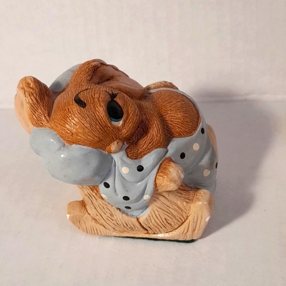 💗 3 Adorable England Vintage Pepiware Bunny Rabbit Stoneware Figurines lot - Picture 2 of 7